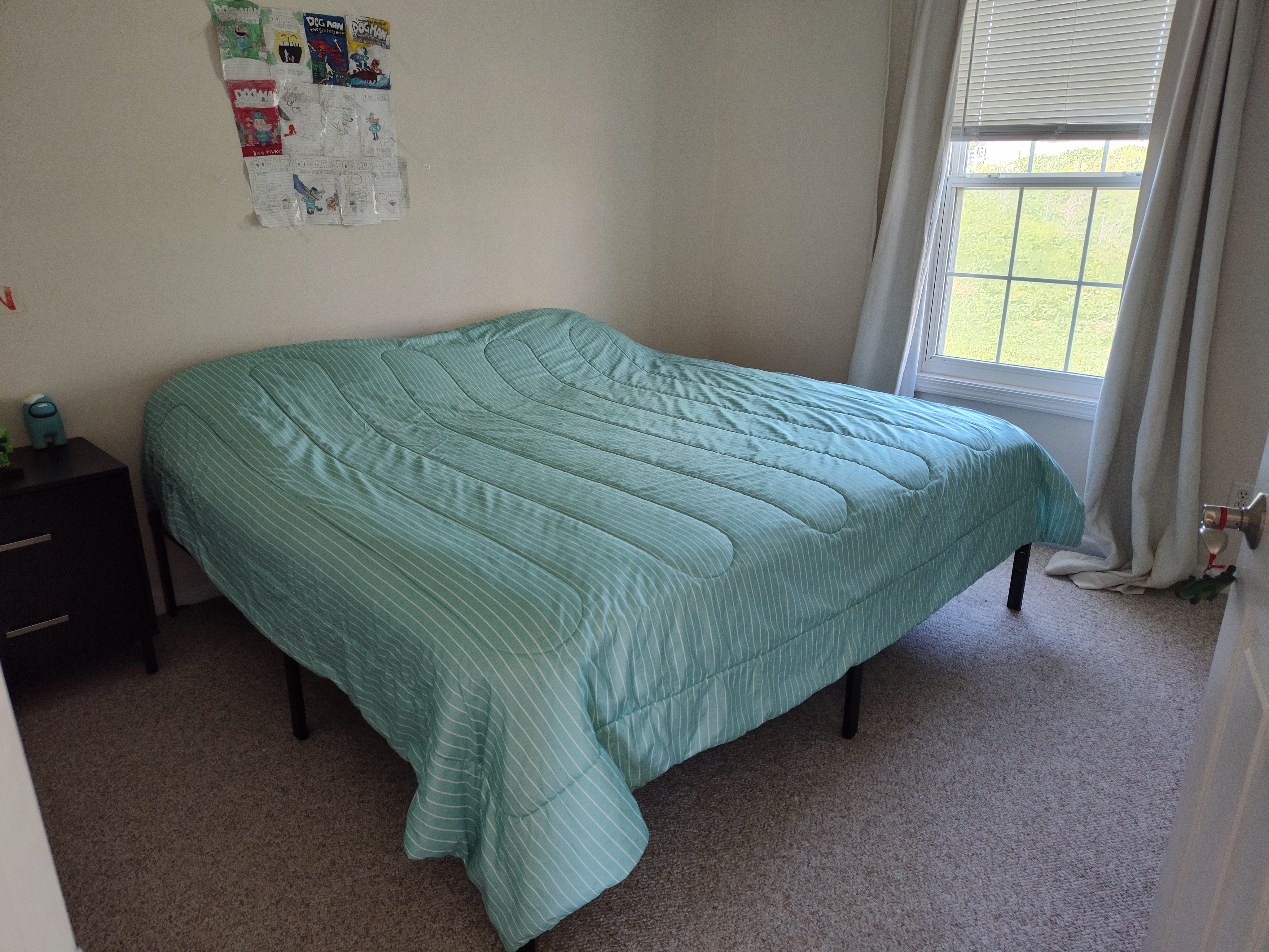 Cama king aguamarina